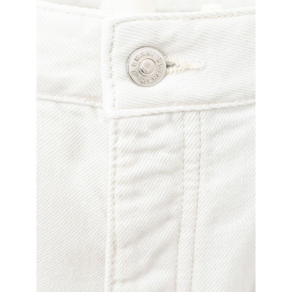 Armani Exchange Elegant White Cotton Trousers Armani Exchange