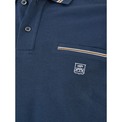 Corneliani Elegant Blue Italian Cotton Polo Shirt Corneliani