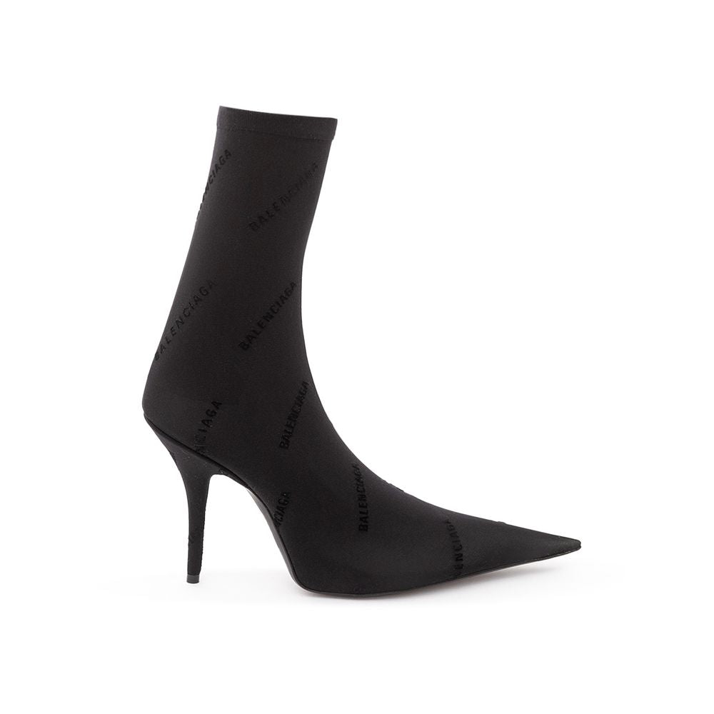 Balenciaga Elegant Black Spandex Statement Boots Balenciaga