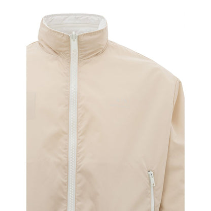 Armani Exchange Beige Polyamide Jacket for the Modern Man Armani Exchange