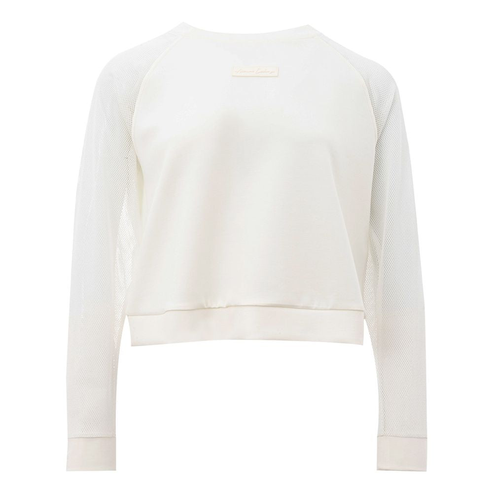 Armani Exchange Elegant White Polyamide Sweater Armani Exchange