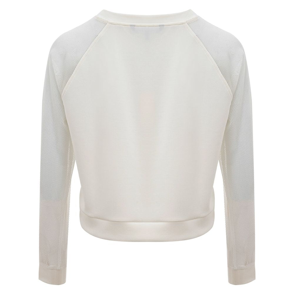 Armani Exchange Elegant White Polyamide Sweater Armani Exchange