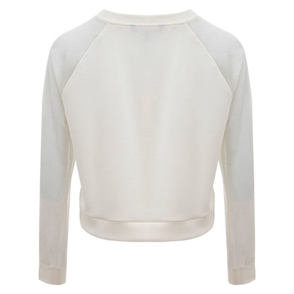 Armani Exchange Elegant White Polyamide Sweater Armani Exchange