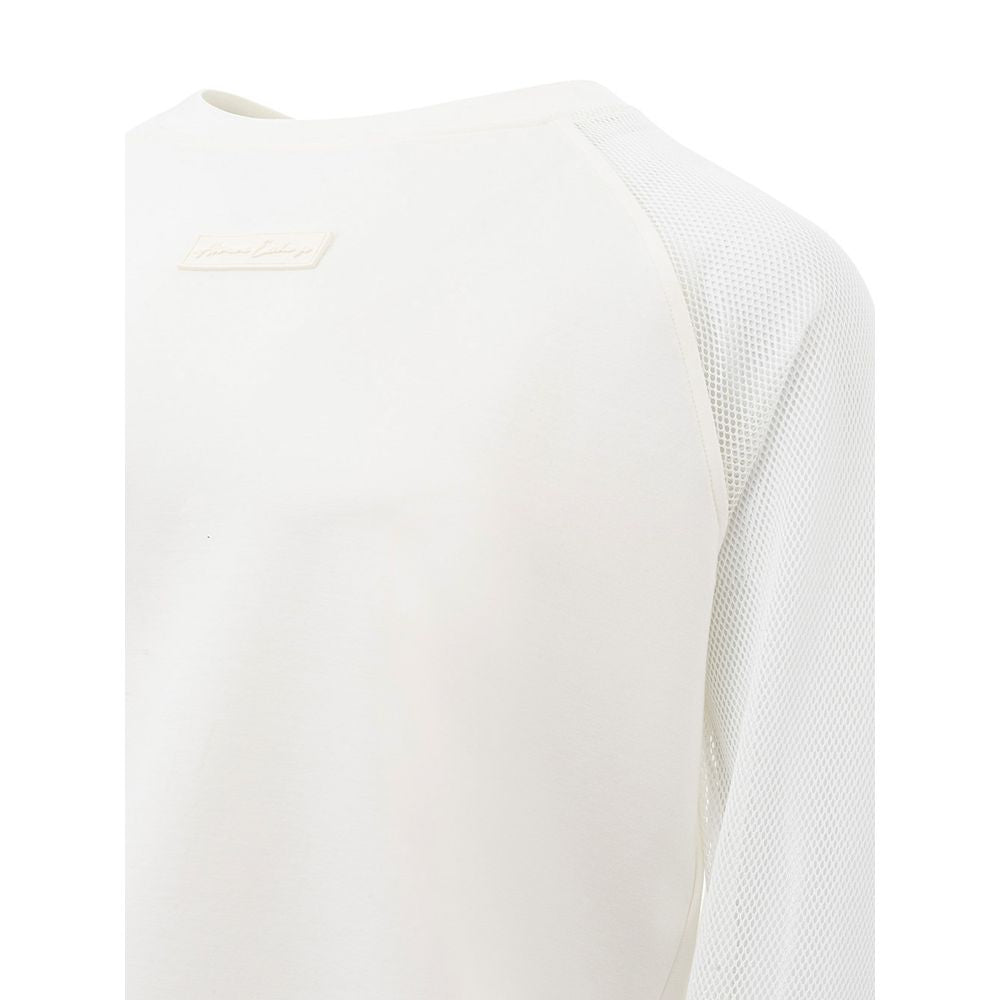 Armani Exchange Elegant White Polyamide Sweater Armani Exchange