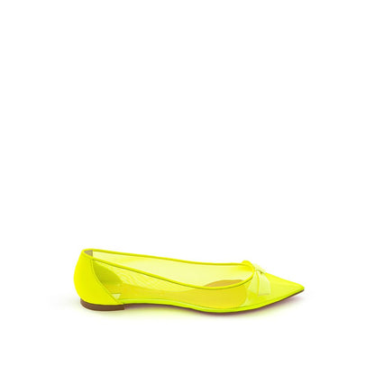 Christian Louboutin Sunshine Yellow Mesh Flat Elegance Christian Louboutin