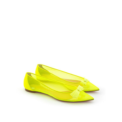 Christian Louboutin Sunshine Yellow Mesh Flat Elegance Christian Louboutin