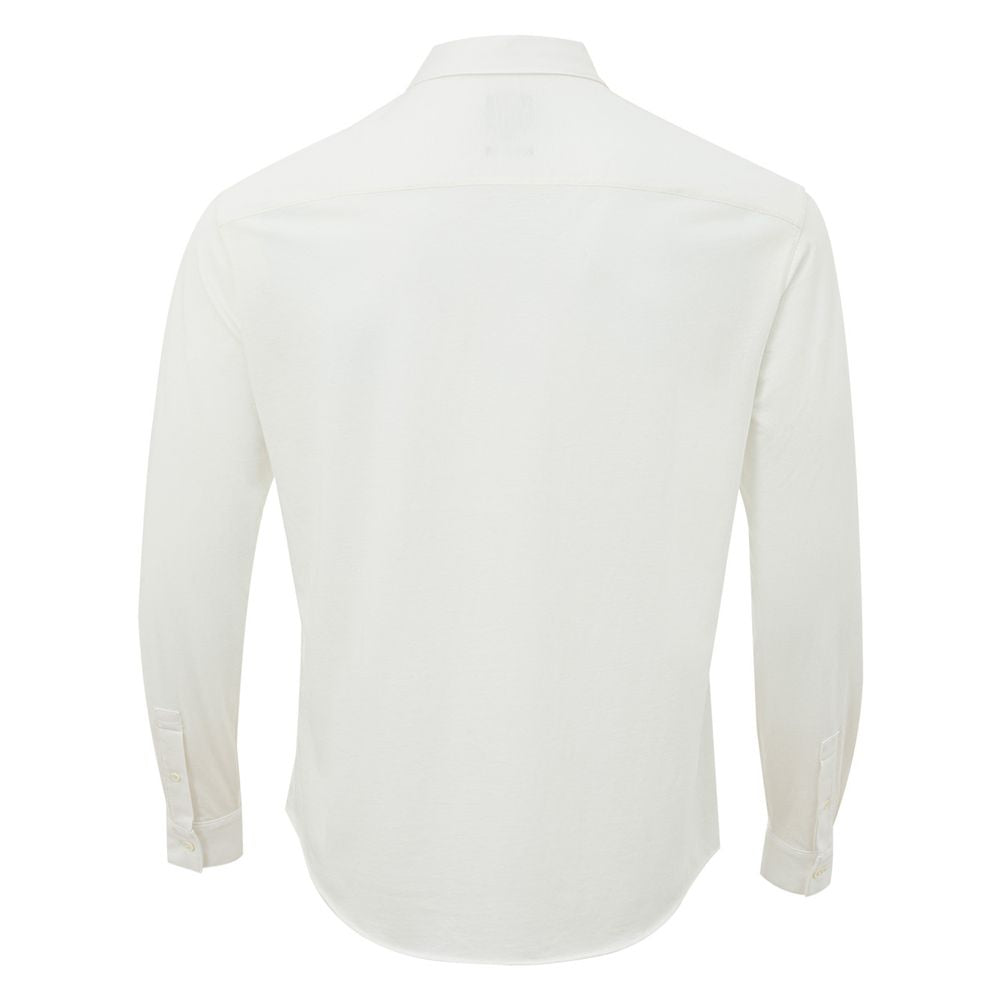 Armani Exchange Elegant White Organic Cotton Shirt Armani Exchange