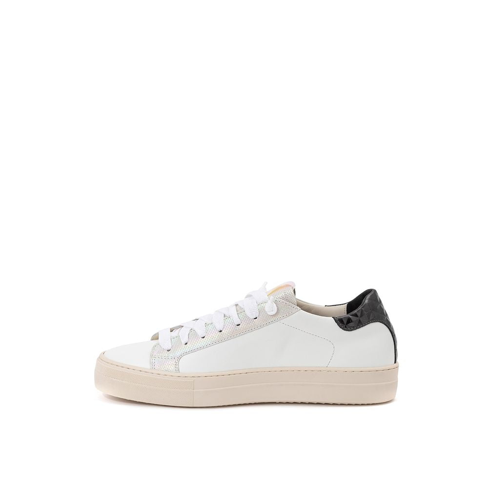 P448 Elevate Your Sneaker Game with All-White Italian Leather Kicks P448