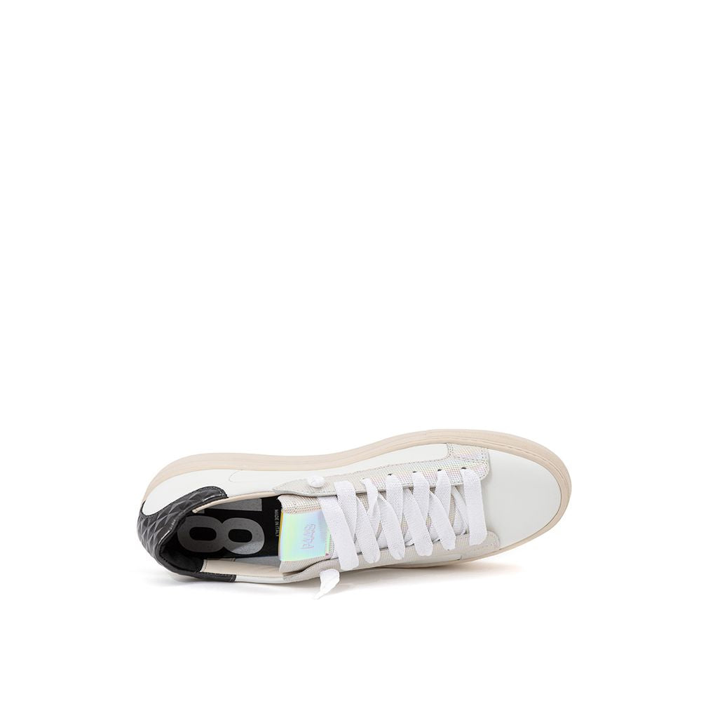 P448 Elevate Your Sneaker Game with All-White Italian Leather Kicks P448