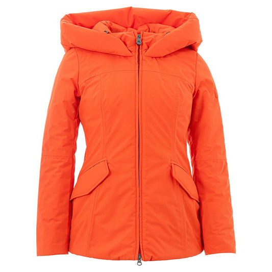 Peuterey Elegant Orange Polyester Jacket for Women Peuterey