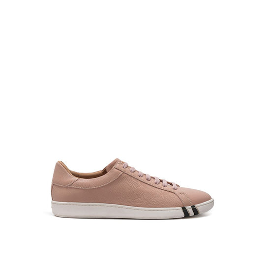 Bally Elegant Pink Leather Sneakers for Women Bally