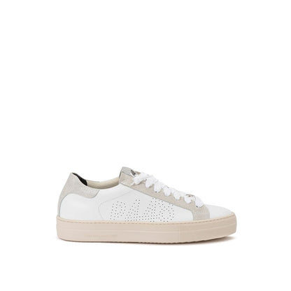 P448 Elegant White Leather Sneakers P448