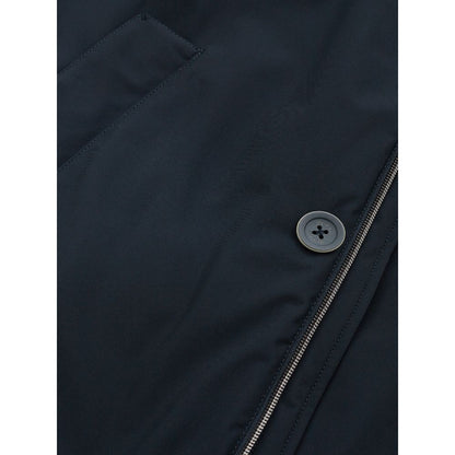 Elegant Blue Polyester Herno Jacket for Men Herno