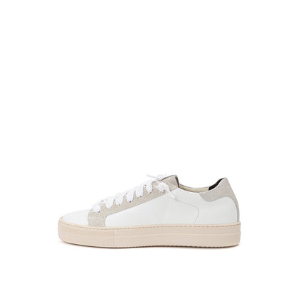 P448 Elegant White Leather Sneakers P448