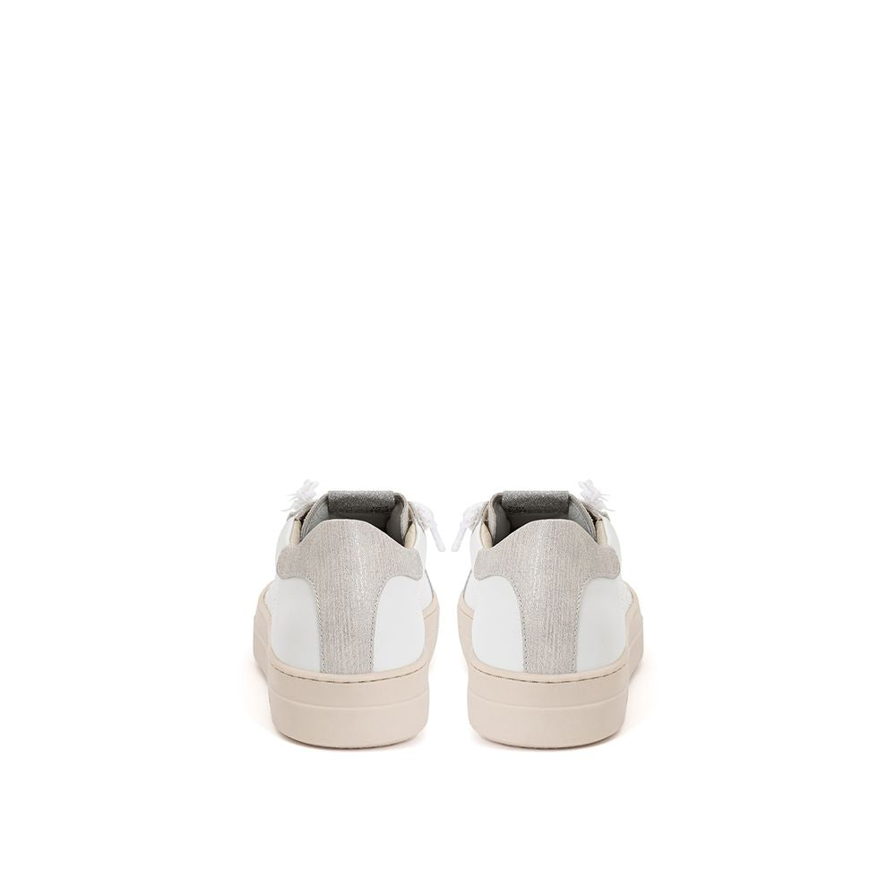 P448 Elegant White Leather Sneakers P448