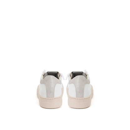 P448 Elegant White Leather Sneakers P448