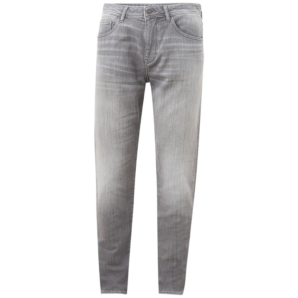 Armani Exchange Sleek Gray Cotton Denim Essentials Armani Exchange