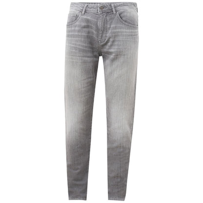 Armani Exchange Sleek Gray Cotton Denim Essentials Armani Exchange