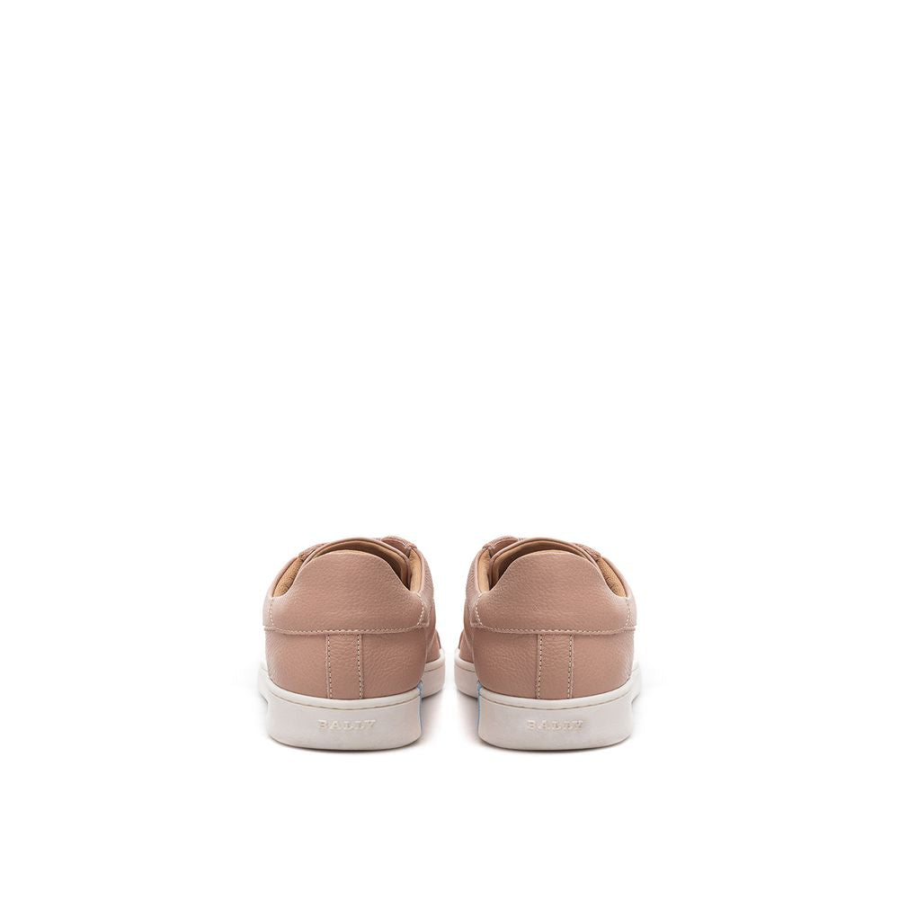 Bally Elegant Pink Leather Sneakers Bally