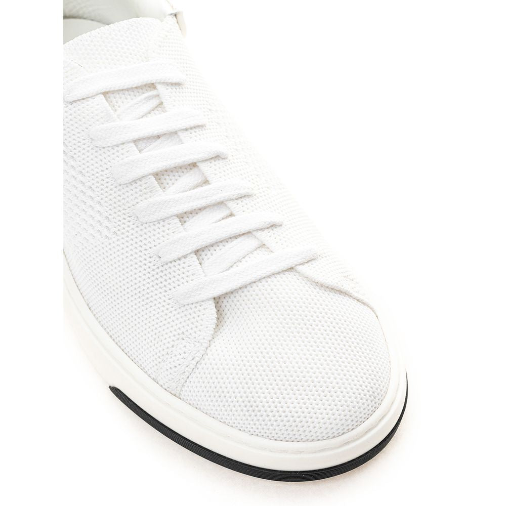 Casadei Elegant White Leather Sneakers Casadei