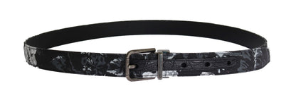 Dolce & Gabbana Elegant Floral Patterned Men's Luxury Belt Dolce & Gabbana