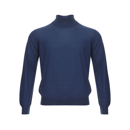 Gran Sasso Elegant Cashmere Sweater in Serene Blue Gran Sasso