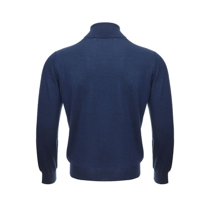 Gran Sasso Elegant Cashmere Sweater in Serene Blue Gran Sasso