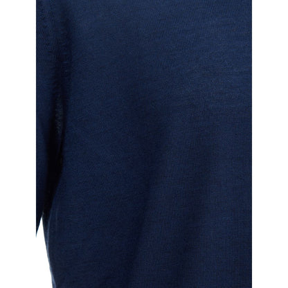 Gran Sasso Elegant Cashmere Sweater in Serene Blue Gran Sasso