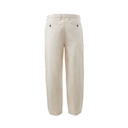 Emporio Armani Beige Cotton Chic Trousers Emporio Armani