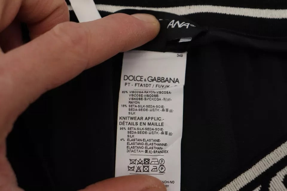 Dolce & Gabbana Black Jogger Jogging Trouser Cotton Pants Dolce & Gabbana