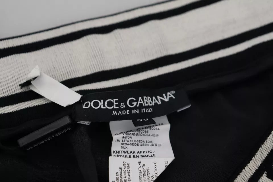 Dolce & Gabbana Black Jogger Jogging Trouser Cotton Pants Dolce & Gabbana