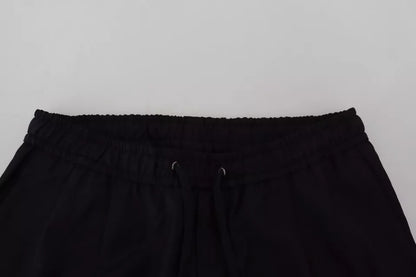 Dolce & Gabbana Black Jogger Jogging Wool Pants Dolce & Gabbana