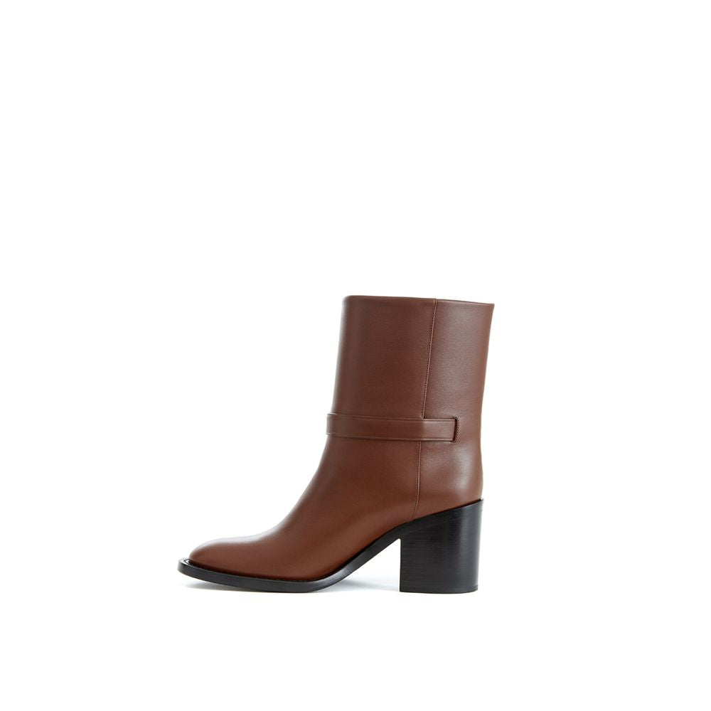 Burberry Brown Leather Boot Burberry