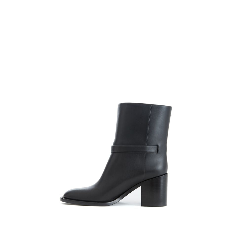 Burberry Black Leather Boot Burberry