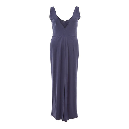 Lardini Blue Viscose Dress Lardini