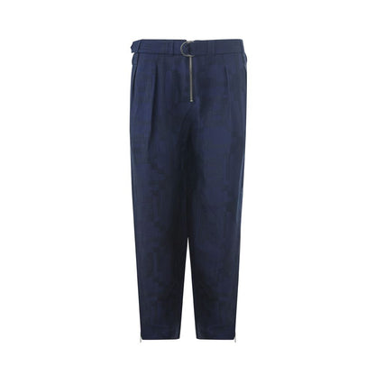 Emporio Armani Blue Linen Jeans & Pant Emporio Armani