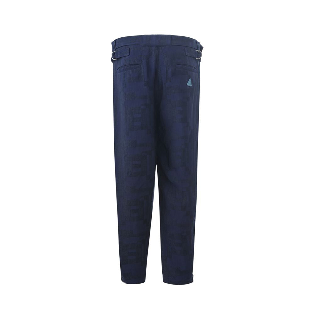 Emporio Armani Blue Linen Jeans & Pant Emporio Armani