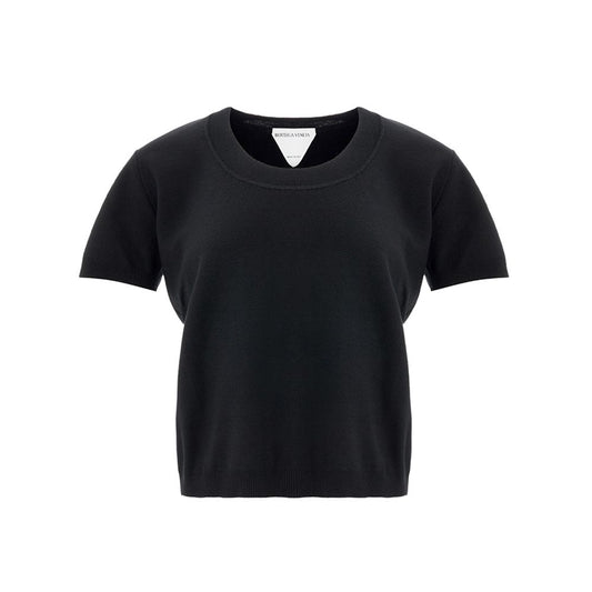 Bottega Veneta Black Cashmere Tops & T-Shirt Bottega Veneta