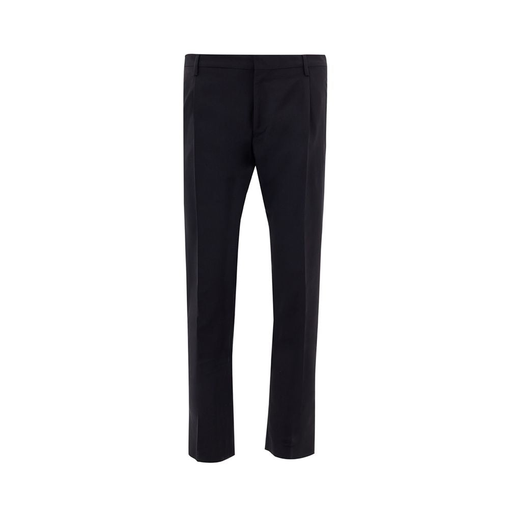 Valentino Black Wool Jeans & Pant Valentino