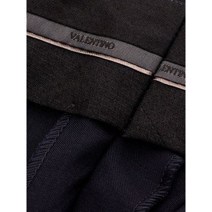 Valentino Black Wool Jeans & Pant Valentino