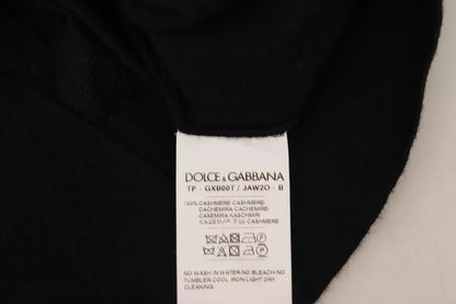 Dolce & Gabbana Black Cashmere Turtleneck Pullover Sweater Dolce & Gabbana