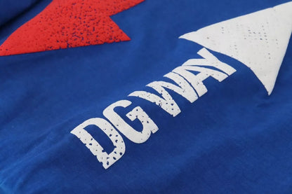 Dolce & Gabbana Blue DGWAY Cotton Crewneck Pullover Sweater Dolce & Gabbana