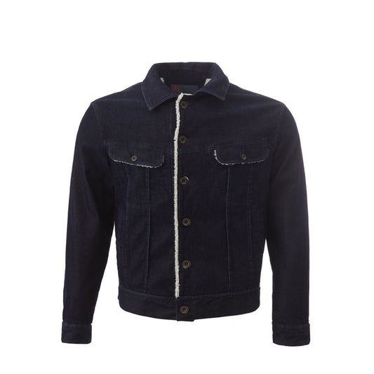 Lardini Blue Cotton Jacket Lardini