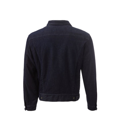 Lardini Blue Cotton Jacket Lardini