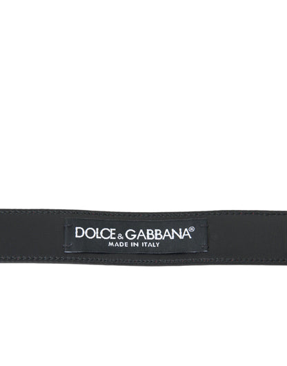 Dolce & Gabbana Red Leather Silver Metal Buckle Belt Men Dolce & Gabbana