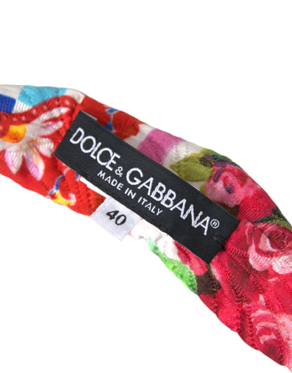 Dolce & Gabbana Multicolor Carretto Print Waist Belt Dolce & Gabbana