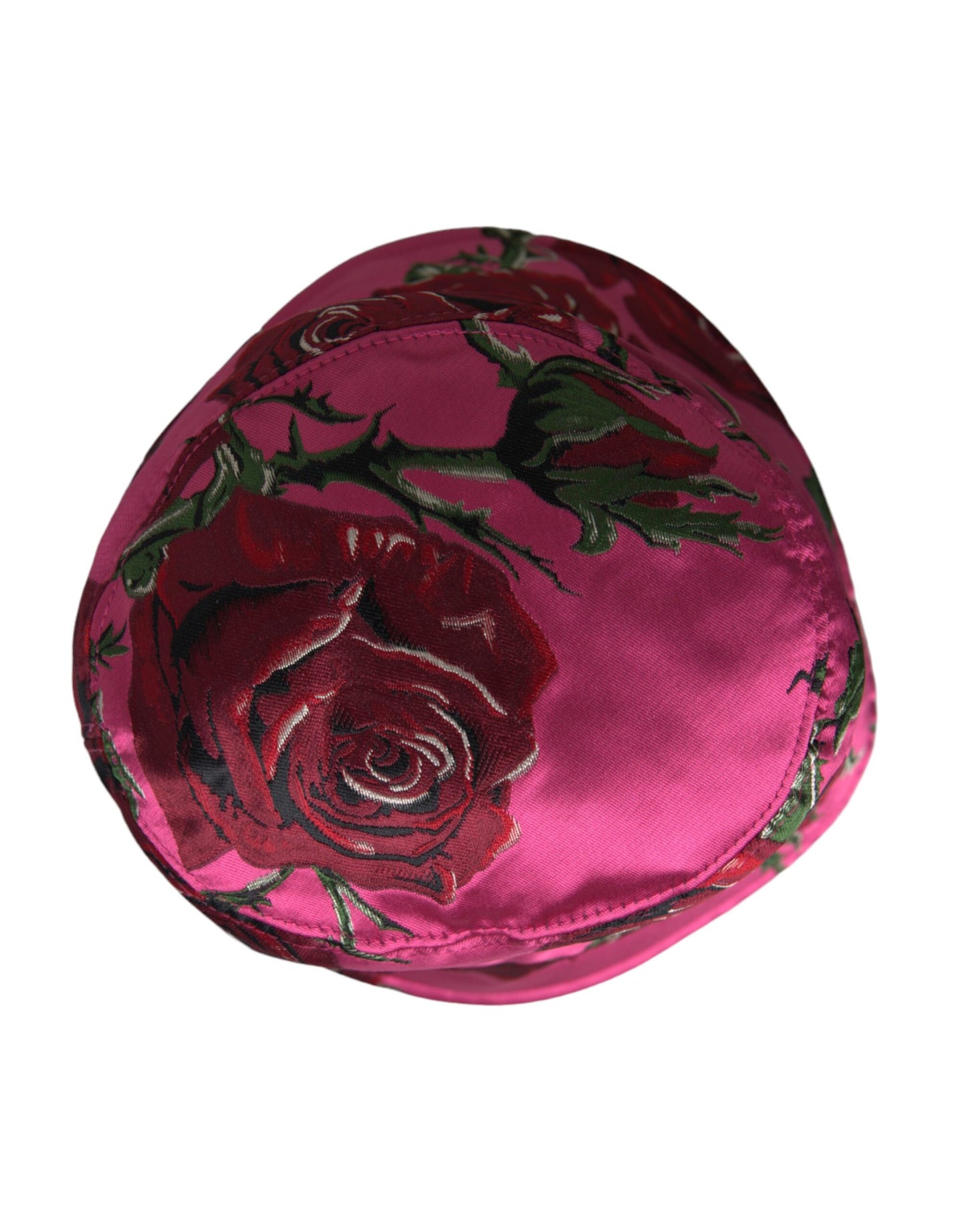 Dolce & Gabbana Pink Floral Cap Cotton Bucket Hat Men Dolce & Gabbana