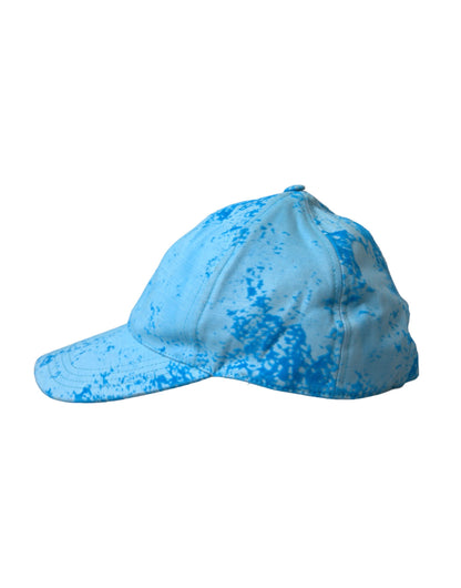 Dolce & Gabbana Light Blue Color Splash Baseball Hat Men Dolce & Gabbana