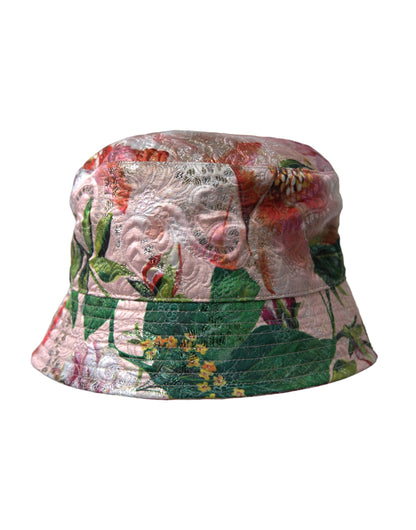 Dolce & Gabbana Multicolor Floral Jacquard Bucket Hat Men Dolce & Gabbana