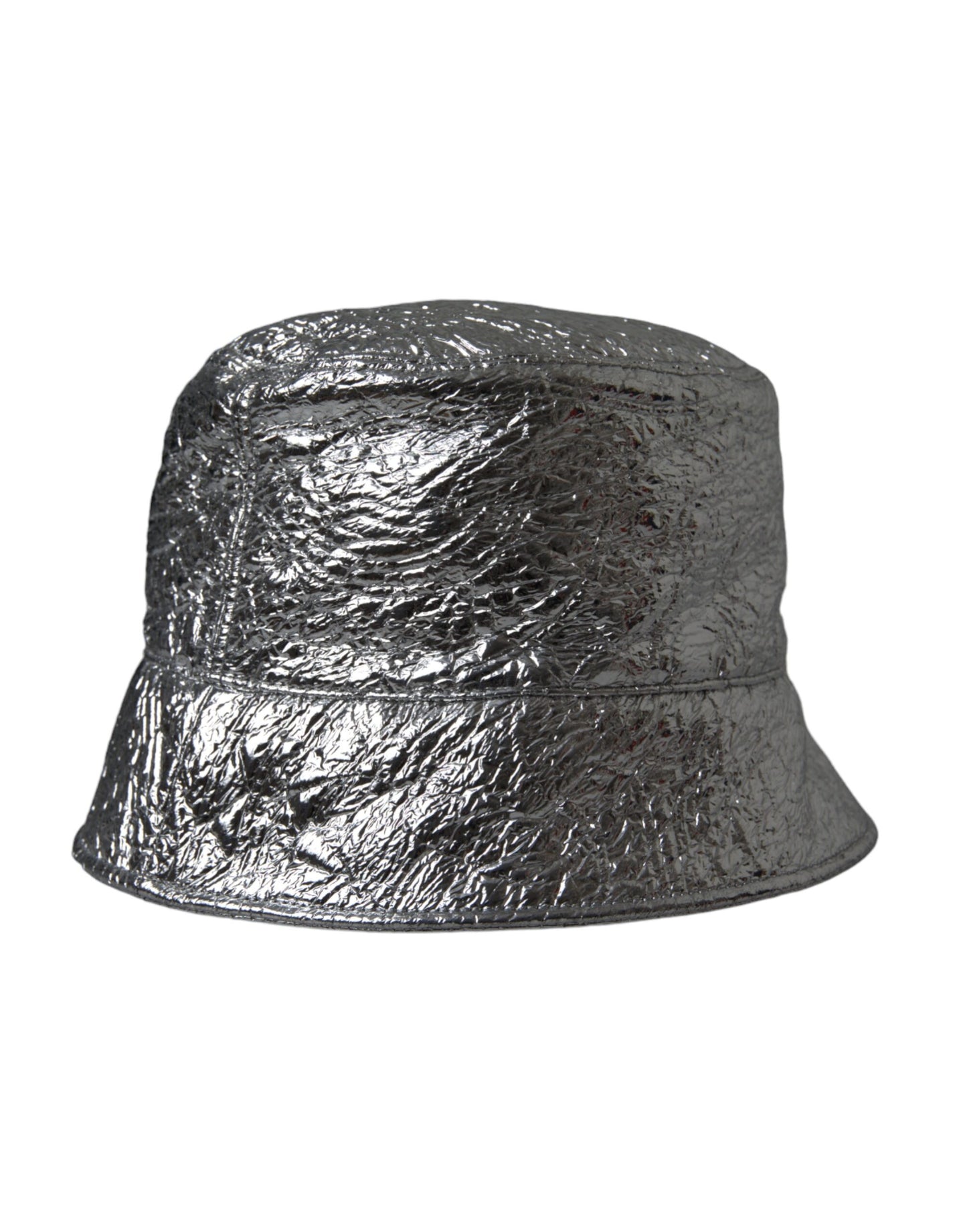 Dolce & Gabbana Metallic Silver Polyester Bucket Hat Men Dolce & Gabbana